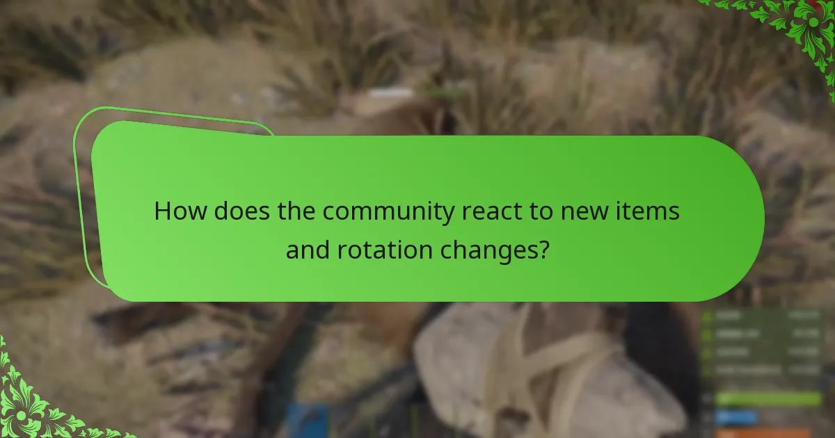 What are the latest rotation updates for the Rust Item Store?