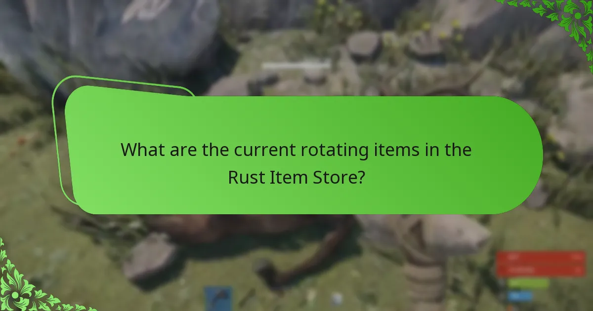 What are the limited time offers in the Rust Item Store?
