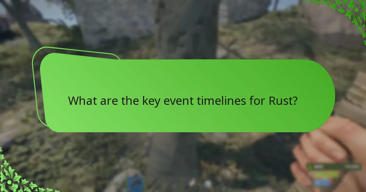 How does player feedback influence Rust events?